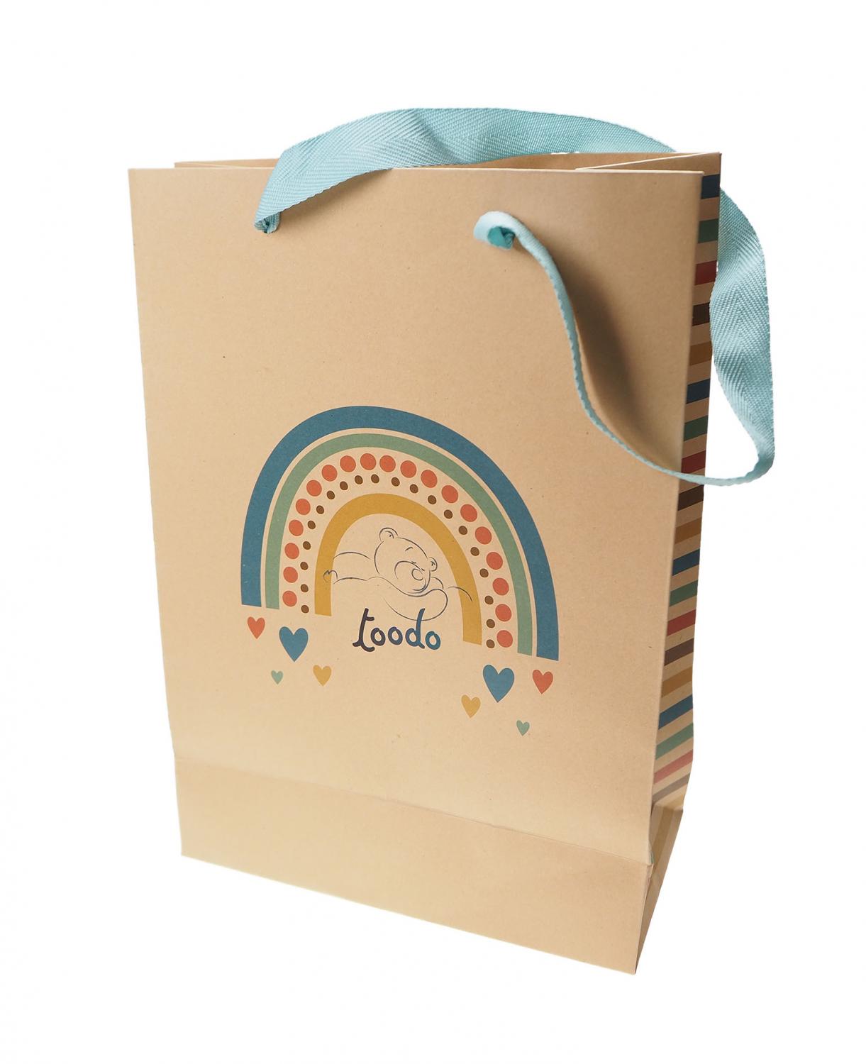 Toodo paper bag 21 x 30 cm, rainbow