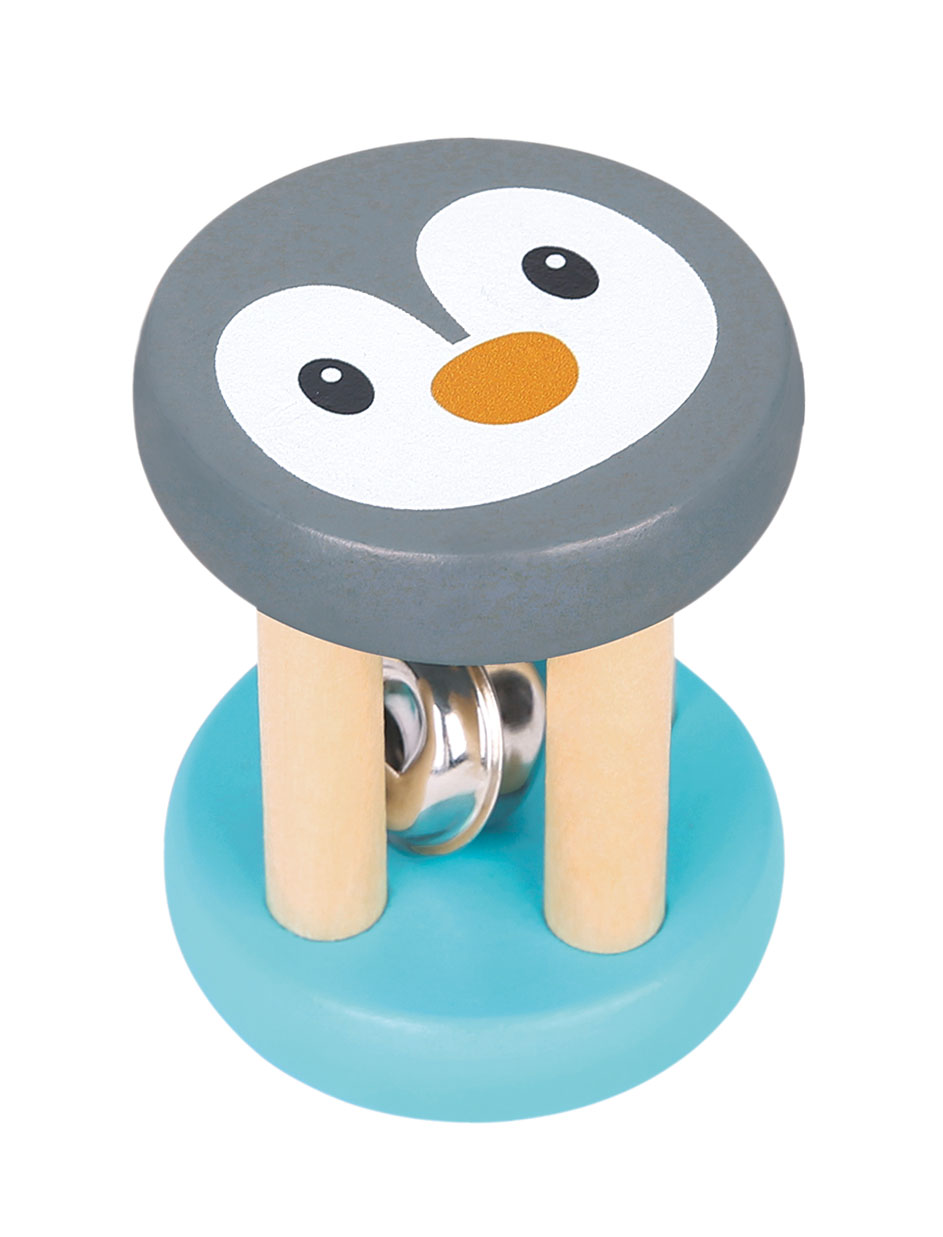Toodo Penguin wooden rattle, FSC